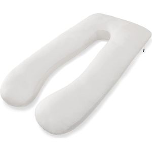 Zwangerschapskussen Voedingskussen - Zijslaapkussen - Body pillow - Aanpasbaar in hardheid - 130 x 70 cm - Grijs