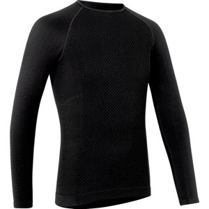 GripGrab - Expert 2 Thermal Seamless Lange Mouw Base Layer Winter Fiets Ondershirt - Zwart - Unisex - Maat M/L