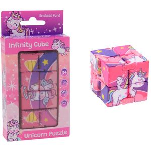 Infinity cube - Fidget toys - Unicorn - Unicorn speelgoed - Kunststof - roze