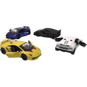 Kinsmart Lamborghini Sesto Elemento (12 cm) 1/32 Pull-back motor - verkrijgbaar in 4 kleuren verkoop per stuk modelauto - model auto - schaalmodel - schaal model