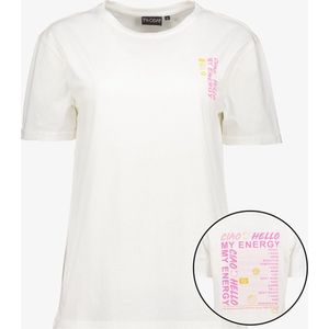 TwoDay dames T-shirt met backprint wit - Maat XXL