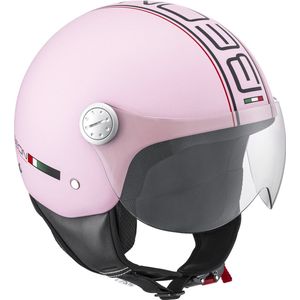 BEON Design Mat Roze Helm - XS - Koop nu je Roze Scooter Helm, Roze Motorhelm of Roze Scooterhelm - De Roze Vrouwen Scooter Helm Incl. gratis helmtas