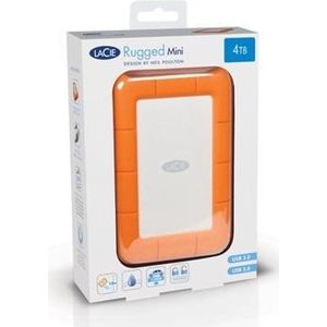 LaCie Rugged Mini, 4000 GB, 3.2 Gen 1 (3.1 Gen 1), 5400 RPM, Oranje