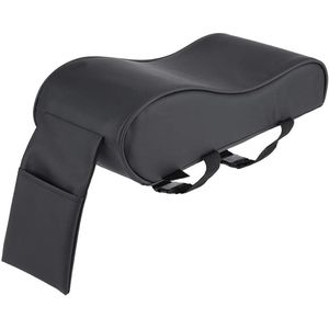 Akozon Auto Armsteunen Pad, Universele Lederen Auto Armsteun Pad Memory Foam Auto Kussen Mat Covers Auto Armsteun Console met Mobiele Telefoon Zak