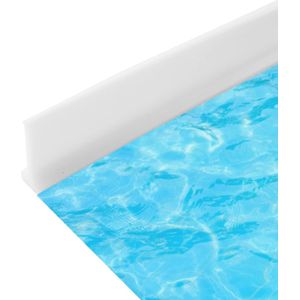 JGS ® Zwaalbeschermstrip douche, 200 cm, siliconen doucheafdichting, opvouwbare douchedeurdrempel, zelfklevende douchestrip, vloer, douchewaterstop voor frameloze douchedeur, waterblokkering voor douche,