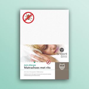 Briljant Care Matrasbeschermer Evolon met Rits - 90x210 + 25 cm - Anti allergie - Anti huisstofmijt