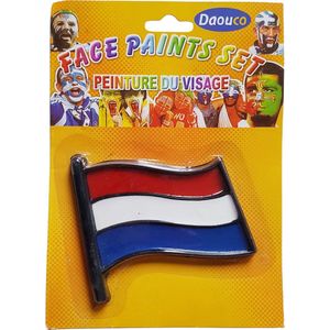 Holland Oranje Rood wit blauw vlag Schmink