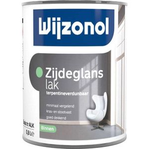 Wijzonol Zijdeglanslak (terpentine verdunbaar) 1l. Wit