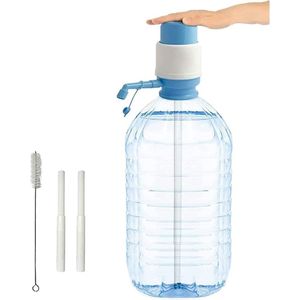 Handleiding voor een waterdispenser voor blikken die compatibel is met flessen van 5 en 8 liter.