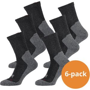 Xtreme Sockswear Hiking Sokken - 6 paar Hiking / Wandelsokken - Multi Antraciet - Maat 35/38