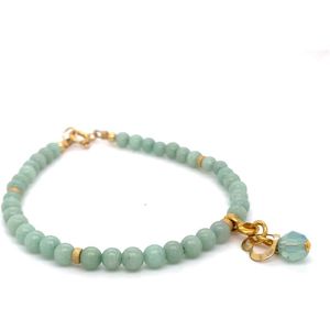 Pat's Jewels armband dames - Kralen armband- Edelsteen - Jade - Groen