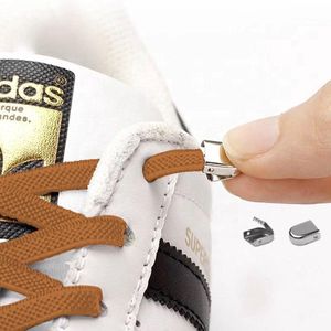 Elastische Veters - Druksluiting - Bruin - Sportschoenen - Elastic laces - Snap Closure - Brown - Sneakers