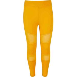 Urban Classics - Tech Mesh Kinder Legging - Kids 122/128 - Geel