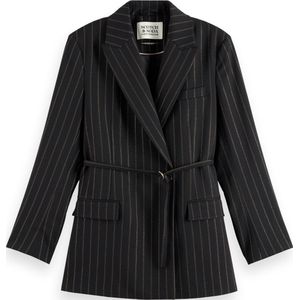 Scotch & Soda LUREX PINSTRIPE DB BLAZER Dames Blazer - Maat XL