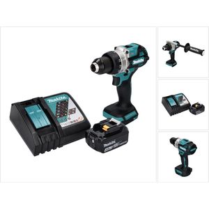 Makita DDF 486 RM1 accuboormachine 18 V 130 Nm borstelloos + 1x oplaadbare accu 4.0 Ah + lader