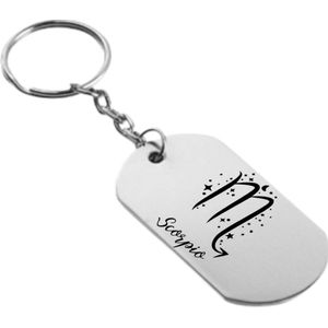 Akyol - schorpioen sleutelhanger - Sterrenbeeld schorpioen - familie vrienden - cadeau - 54 x 29mm