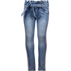 B-Nosy Meisjes jeans B-Nosy Girls denim with ruffle wb and belt denim 104