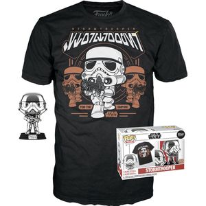 Funko Pop! & Tee: Star Wars - Stormtrooper (Gold Chrome) - XL