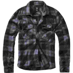 Brandit Check Shirt Black-Charcoal Flanel Overhemd Heren