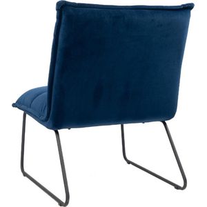 Fauteuil Uurainen Velvet, Blauw