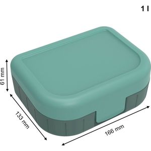 Rotho Lunchbox To Go Memory Kids 1L Mistletoe Green