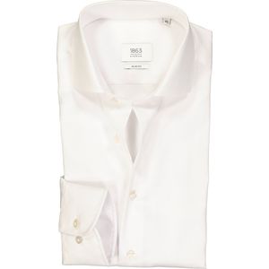 ETERNA 1863 slim fit premium overhemd - 2-ply twill heren overhemd - wit - Strijkvrij - Boordmaat: 43