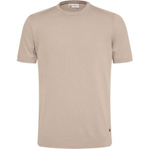 Gabbiano T-shirt Gebreid T Shirt 154210 411 Latte Brown Mannen Maat - L
