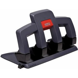 Rapid Supreme SP34 Press Minder 4 Hole Punch - Ponsen tot 30 Vellen - Lage Inspanning - Grafiet strong hole punch