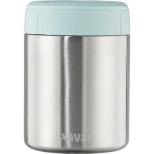 Xavax Thermosbeker van RVS, 500 ml, soepbeker lekvrij, pastelblauw