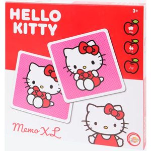 hello kitty memory XL - grote kaarten 12x12cm - hello kitty - spel - kind - educatief