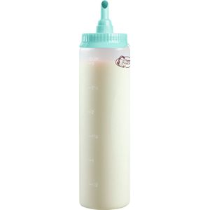 Bestron Doseerfles voor 700 ml, met schaalverdeling voor crêpes, poffertjes, pannenkoeken, wafels, muffins of donutbeslag, kleur: Mint