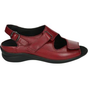 Durea 7178 H - Platte sandalenDames Sandalen - Kleur: Rood - Maat: 41