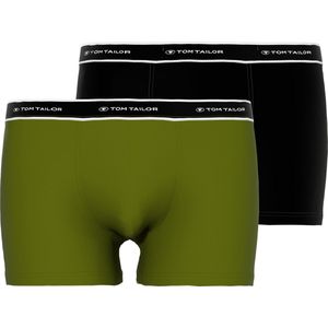 TOM TAILOR heren boxer kort (2-pack) - donkergroen