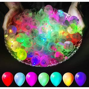 50st Multicolor Ballonlicht, Led ballon, Lange Standby-tijd Mini Bal Licht, Ronde LED Flash Ball Lamp voor Papieren Lantaarn Ballon Feest Bruiloft, Verjaardag en Festival Kerst Decoratieve Verlichting