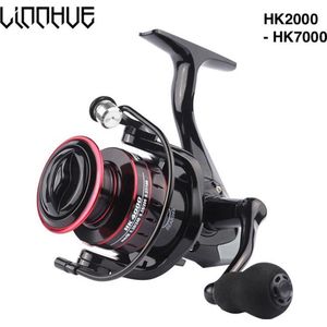 LINNHUE Werpmolen HK6000 - Molen - Karpermolen - Vismolen - Fishing reel - Spinning reel - Zeevissen hengelsport - Roofvis - Zoutwaterbestendig - Slip voorop - Kogellagers 3+1 - Gear-ratio 5.2:1