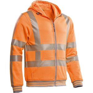 Santino Hooded Werkvest Vermont - Fluor Oranje - Maat S