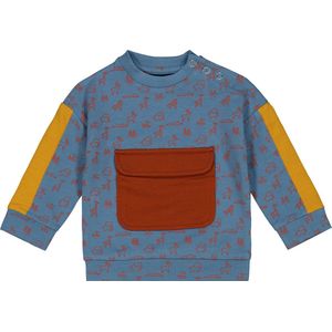 4PRESIDENT Sweater jongens - Zoo AOP - Maat 74 - Jongens trui