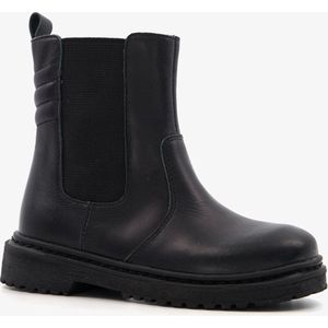 TwoDay leren meisjes Chelsea boots zwart - Maat 27