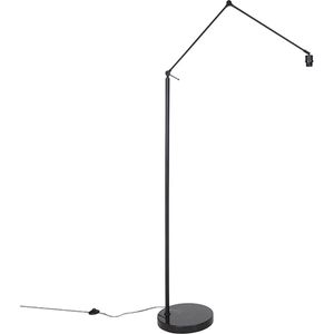 QAZQA editor - Moderne Vloerlamp | Staande Lamp - 1 lichts - H 1908 mm - Staal - Woonkamer | Slaapkamer