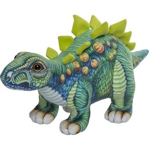 Pluche gekleurde stegosaurus knuffel 30 cm - Stegosaurus dino knuffels - Speelgoed voor baby/kinderen