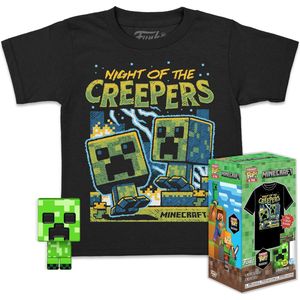 Funko Pocket Pop! & Tee: Minecraft - Blue Creeper - XL