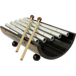 Muziekinstrument - Gamelan - Metaal - Zilver - 21x13x8 cm - Indonesie - Sarana - Fairtrade
