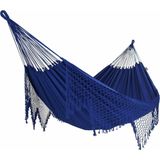 Hangmat Tweepersoons 'Sublime' Blue (Blauw) | Bijpasende opbergtas | 180 KG | Handgemaakt in Brazilië | 1% For The Planet | Tropilex