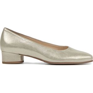 Hassia Dames Pumps / Damesschoenen - Leer - Glitter - Geen hoogte 2 cm cm - 302621 - Zilver - Maat 38.5