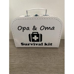 Koffer opa & oma survivalkit gevuld wit