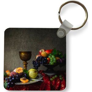 Sleutelhanger - Uitdeelcadeautjes - Rustiek - Tafel - Fruit - Stilleven - Beker - Plastic