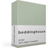 Beddinghouse Jersey - Split-topper - Hoeslaken - Lits-jumeaux - 180x200/220 cm - Green