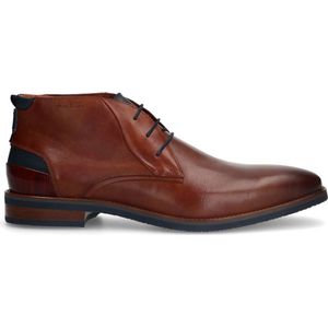 Van Lier - Heren - Cognac leren veterboots - Maat 44