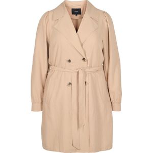 Trenchcoat met riem en zakken