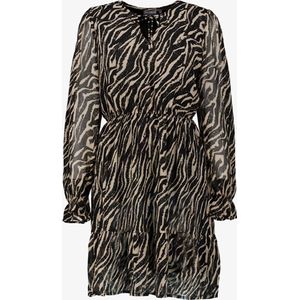 TwoDay dames jurk met zebraprint - Beige - Maat L